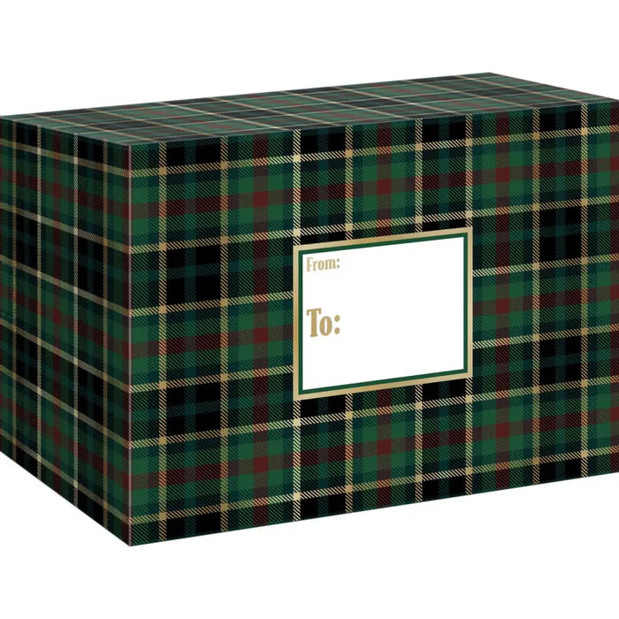 Mailing Box - Hunter Navy Plaid - MB228
