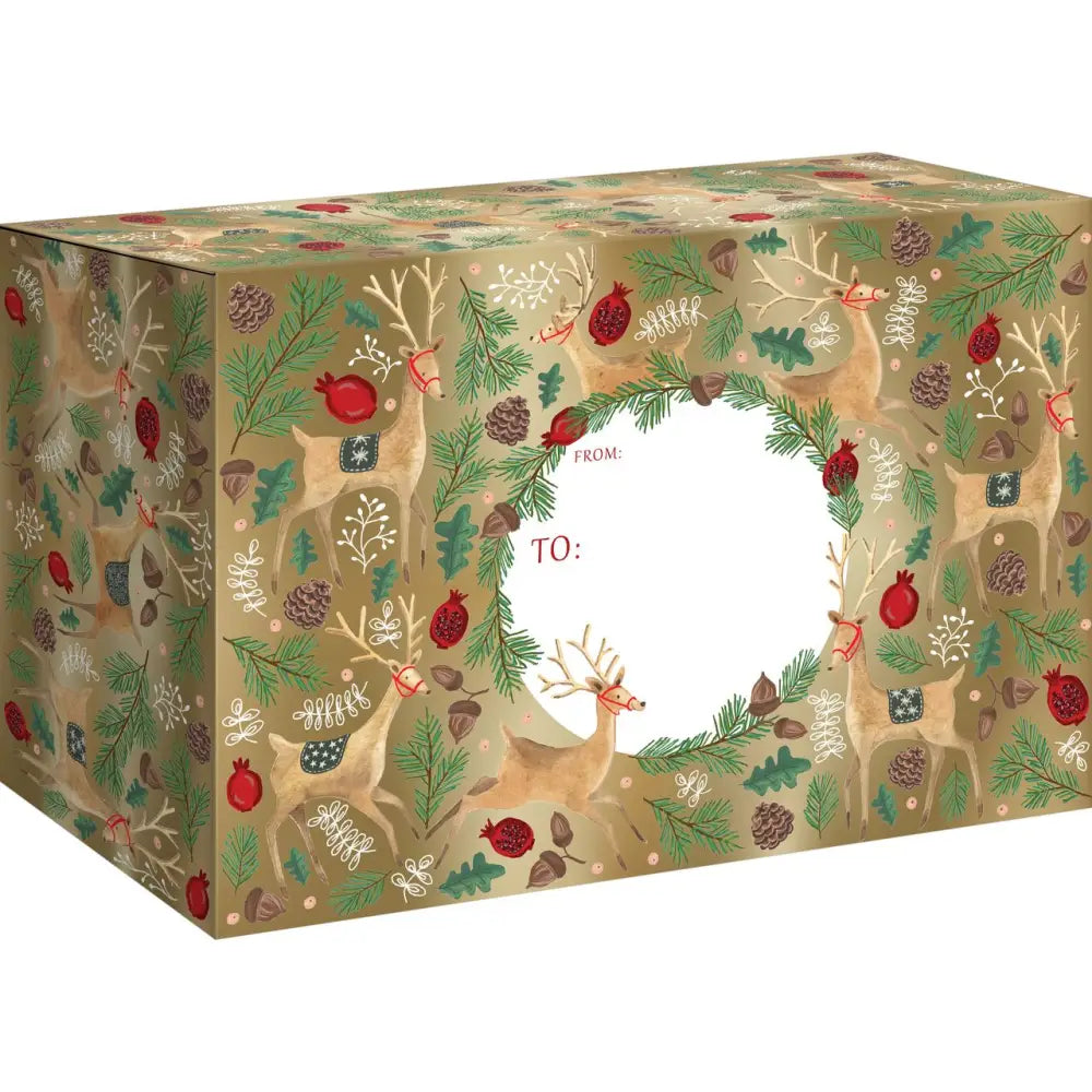Mailing Box - Reindeer Holiday Tapestry - XBS561