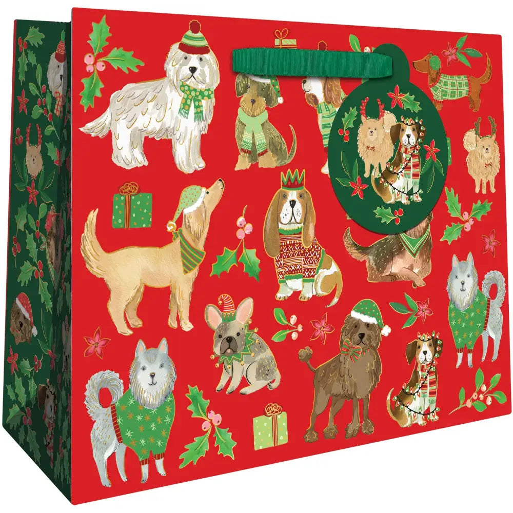 Medium Tote - Canine Christmas - XMT790