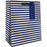 Medium Tote - Navy Pearl Stripe - Retail-6 count - XMT206