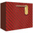 Medium Tote - Red & Gold Stripes - Retail-6 count - XGBM862