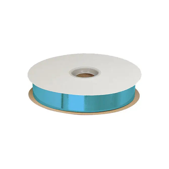 Metallic Glitter Ribbon - 3/4’’ x 109 yd / Turquoise