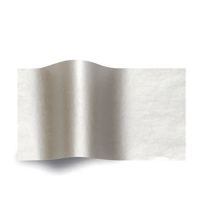 Metallic Tissue Paper - 2-Sided Silver/Silver 100/pkg