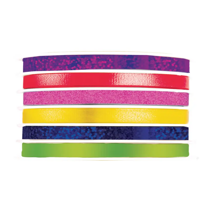 Multi-Channel Crimped Curling Ribbon - Bright - 6 channel