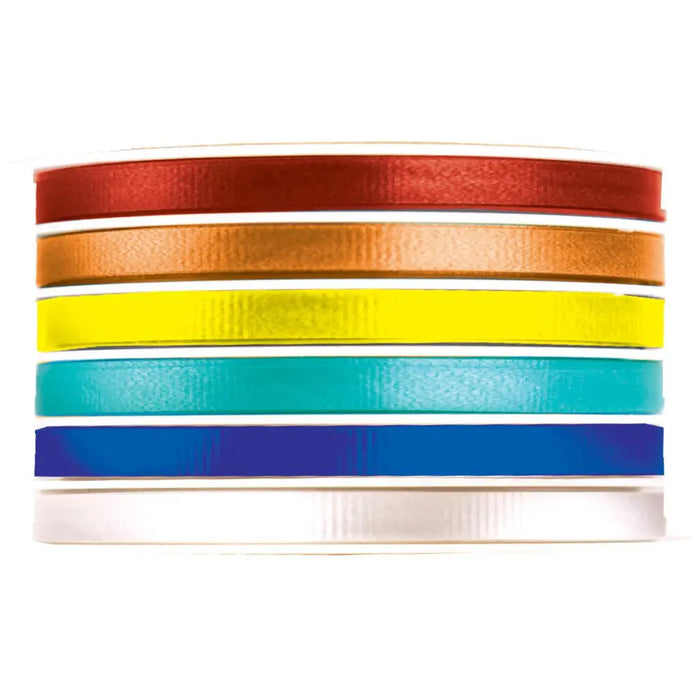 Multi-Channel Crimped Curling Ribbon - Brilliant - 6