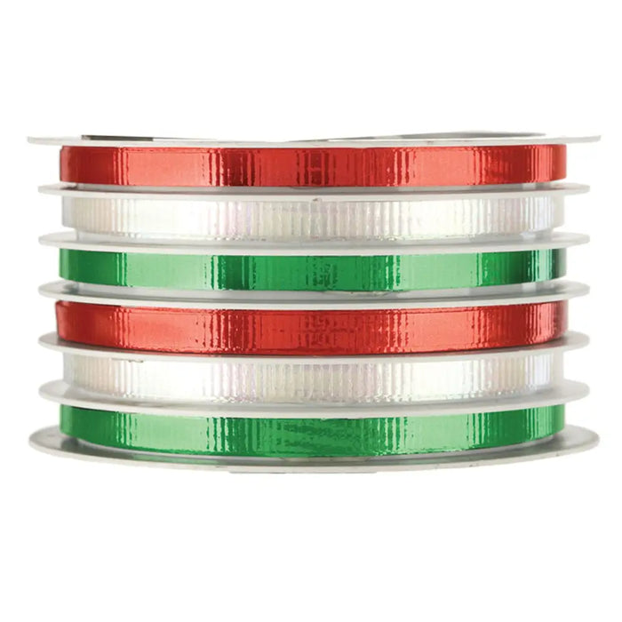 Multi-Channel Crimped Curling Ribbon - Christmas - 6