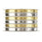 Multi-Channel Crimped Curling Ribbon - Gold & Silver - 6
