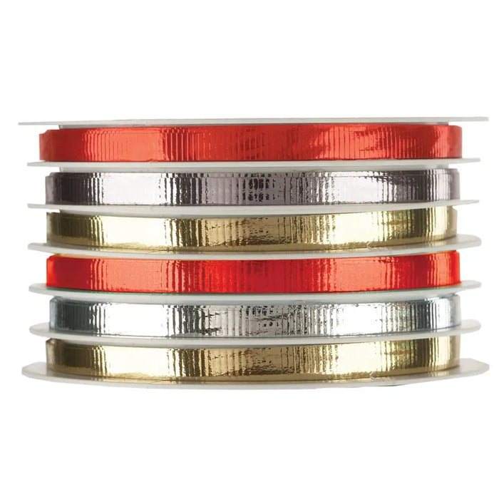 Multi-Channel Crimped Curling Ribbon - Happy Holiday - 6
