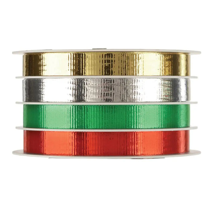 Multi-Channel Crimped Curling Ribbon - Holiday - 4 channel
