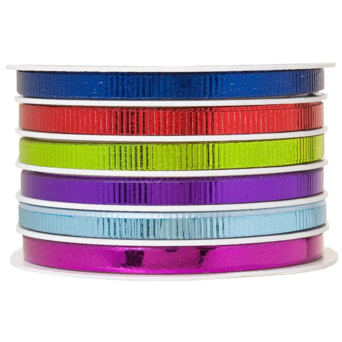 Multi-Channel Crimped Curling Ribbon - Party - 6 channel