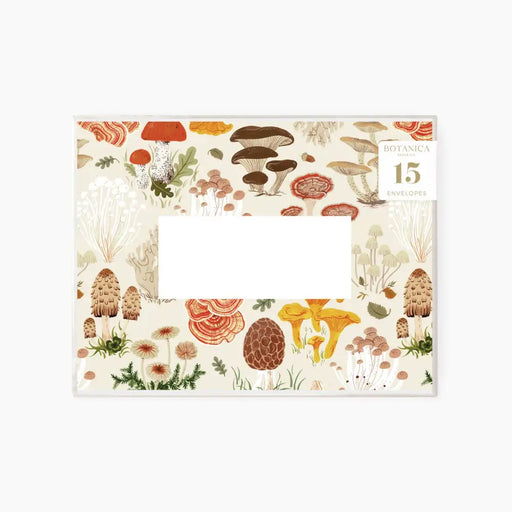MUSHROOMS | Boxed set of 15 envelopes - EN019