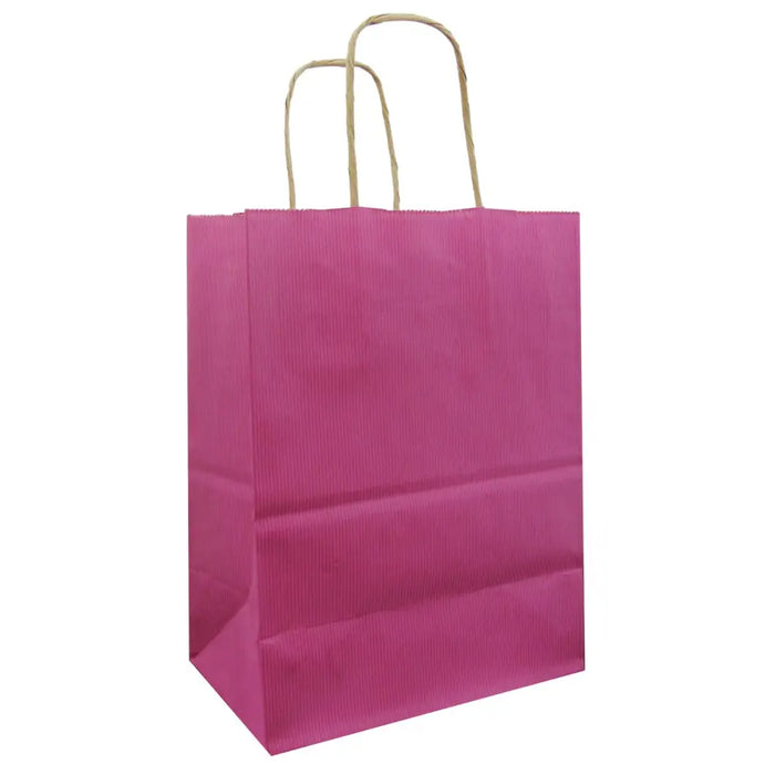 Paper Handle Kraft Bags - Medium - Magenta / 6 count - MK910