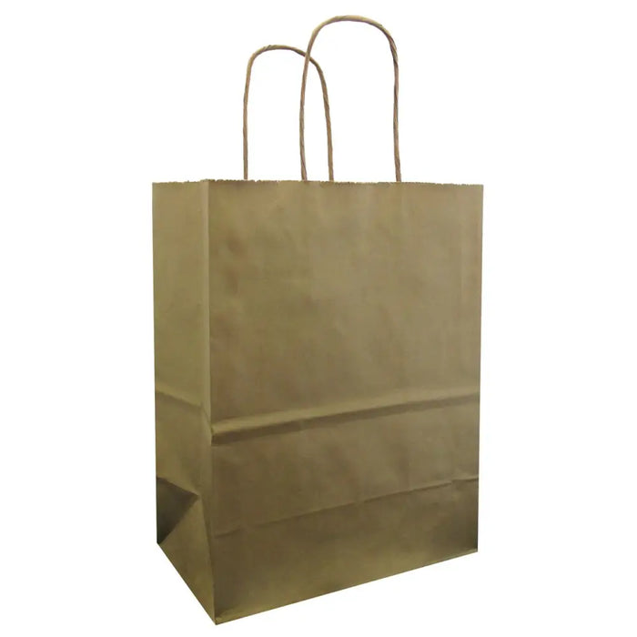Paper Handle Kraft Bags - Medium - Metallic Gold (no shadow