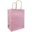 Paper Handle Kraft Bags - Medium - Pastel Pink / 6 count