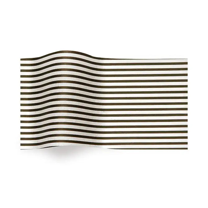 Polka Dot/Stripes - Tissue Paper - 240 / Black Stripe