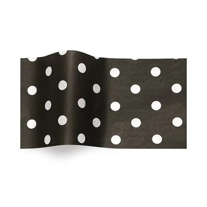 Polka Dot/Stripes - Tissue Paper - 240 / White Dots