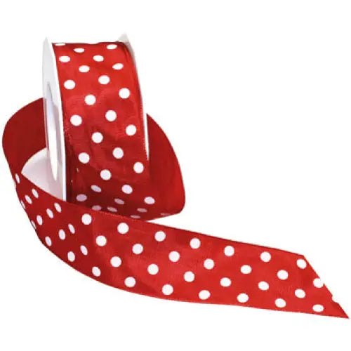 Polka Dots Wired Ribbon