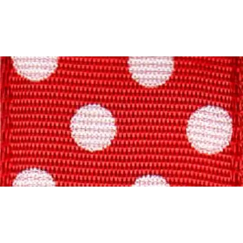 Polka Dots Wired Ribbon - Single Roll / 1’’ x 22 yd