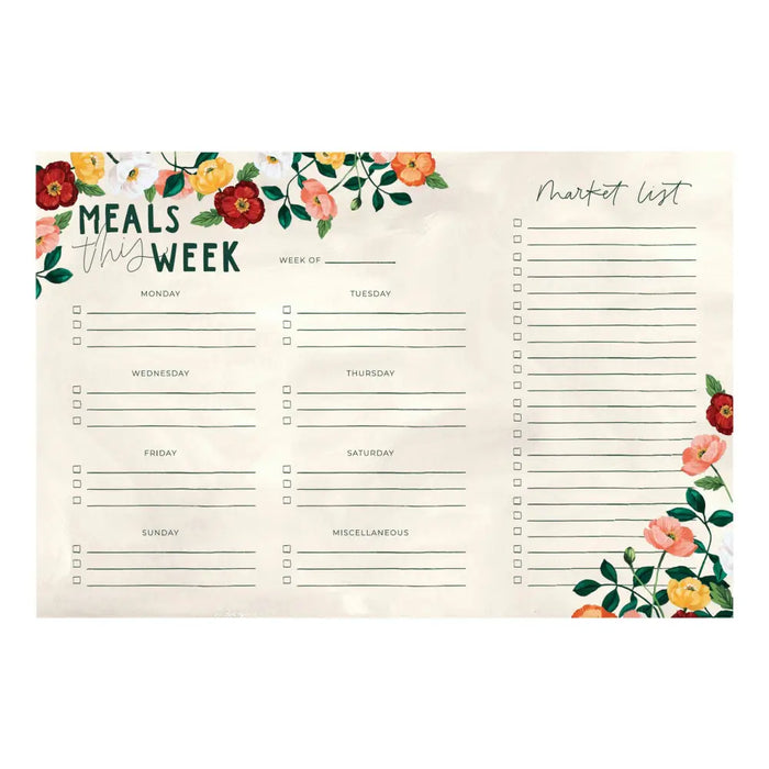 Poppies Menu Notepad - 459663