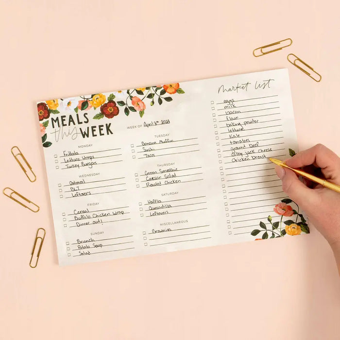 Poppies Menu Notepad - 459663