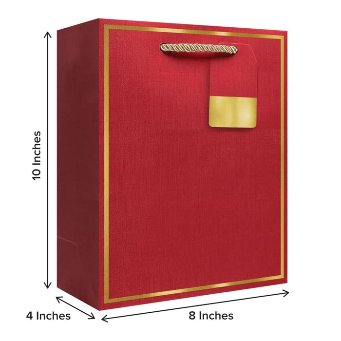 Premium Medium Euro Bags - Solid Matte - Red