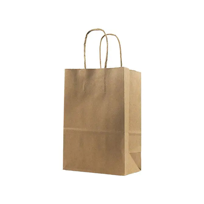 Premium Weight Natural Kraft Paper Shopping Bags - Prime