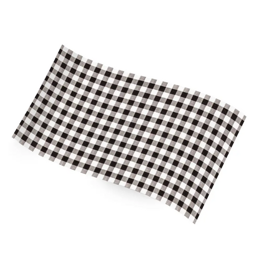 Printed Tissue Paper - Black Gingham - RC-305C