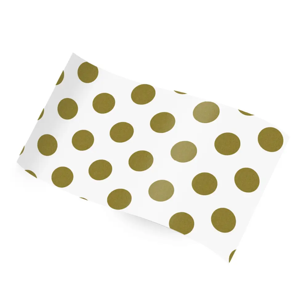 Printed Tissue Paper - Gold Dots - RC-469