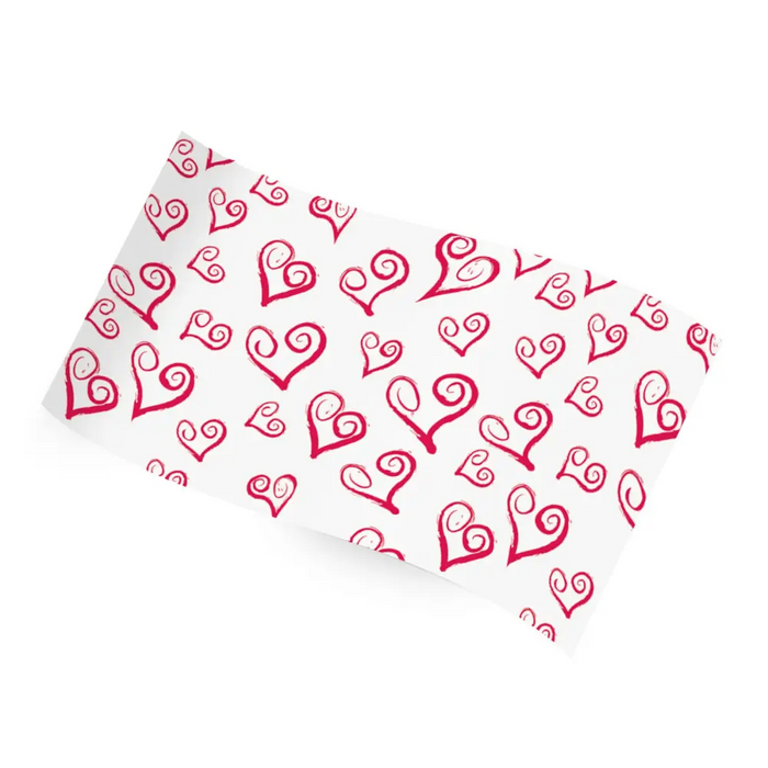 Printed Tissue Paper - Swirly Hearts - RC-1052