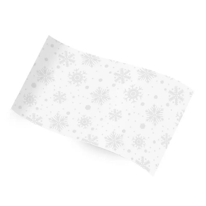 Printed Tissue Paper - White Snowflakes - RC-1017