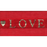 Sheer Valentines Ribbon - Love - Single Roll / 1-1/2’’