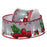 Snowman Truck Wired Ribbon - Gray/Red - Single Roll