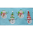 Snowmen Wired Ribbon - Aqua/White - 7866.60/10-042