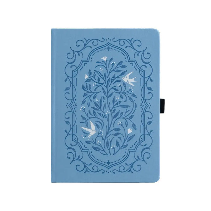 Songbird In Blue Dot Grid Notebook - A5: 192 Pages / Lined