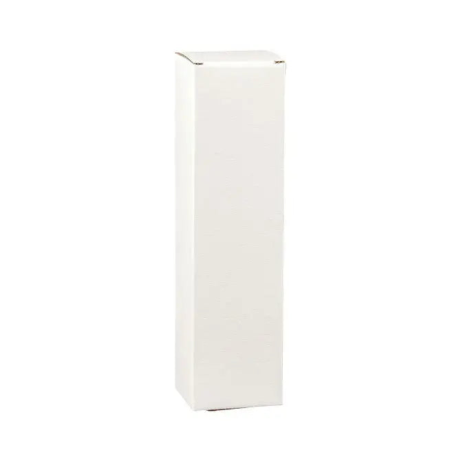 Spun Bianco- 1 Bottle Box Top Opening - White Embossed