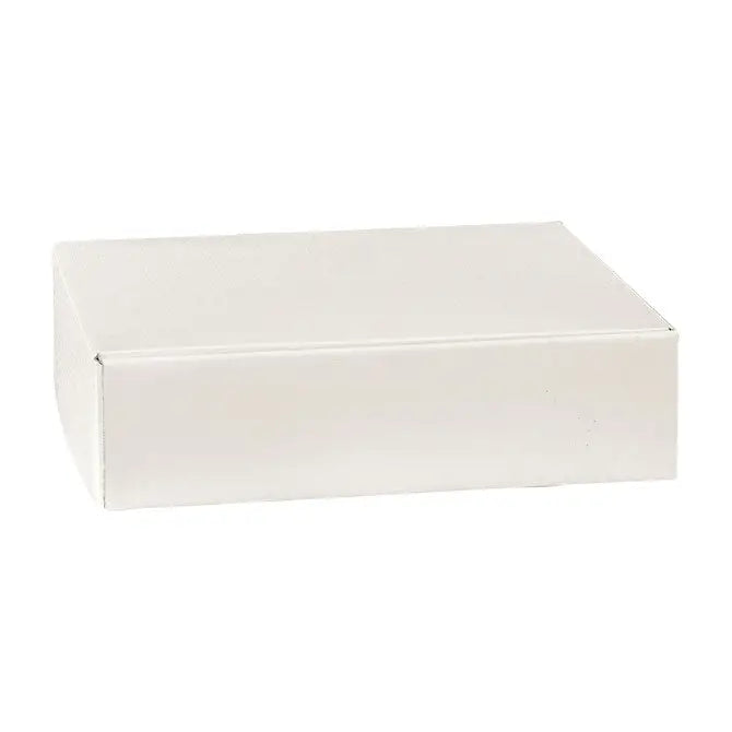 Spun Bianco- 3 Bottle Box (side opening) - White Embossed