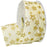 Stellato Glitter Wired Ribbon - Creme Gold - Single Roll