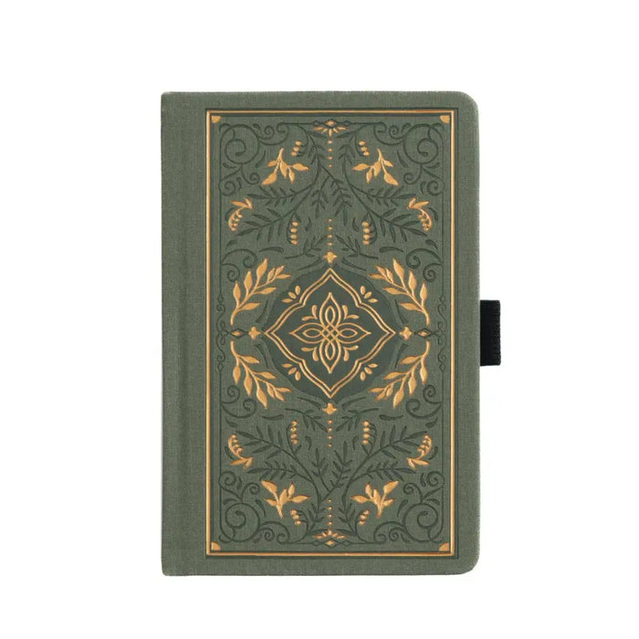 Storybook In Vintage Olive Dot Grid Notebook - A5: 192