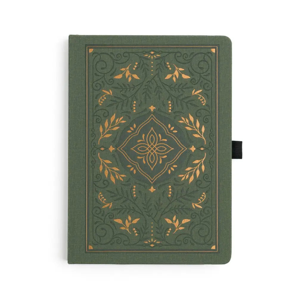 Storybook In Vintage Olive Dot Grid Notebook - A5: 192