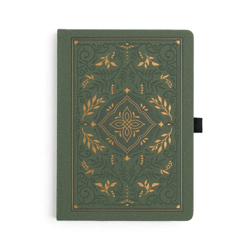 Storybook In Vintage Olive Dot Grid Notebook - A5: 192