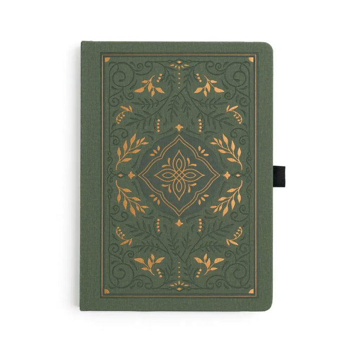 Storybook In Vintage Olive Dot Grid Notebook - A5: 192