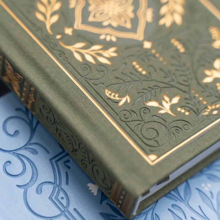 Storybook In Vintage Olive Dot Grid Notebook - A5: 192