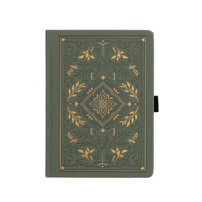 Storybook In Vintage Olive Dot Grid Notebook - A5: 192