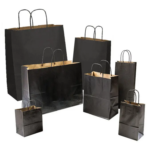 Tinted Kraft Shopping Bags - 5 1/2” x 3 1/4” x 13” (1