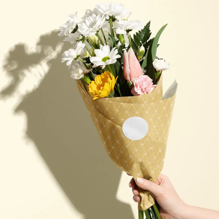 Tissue - Printed - Beautiful Bows Gold (Recycled Fiber)