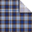 Tissue - Printed - Blue Plaid - Retail 6 Pack (24 Sheets)