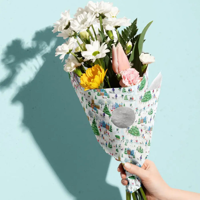 Tissue - Printed - Christmas Village (Recycled Fiber)