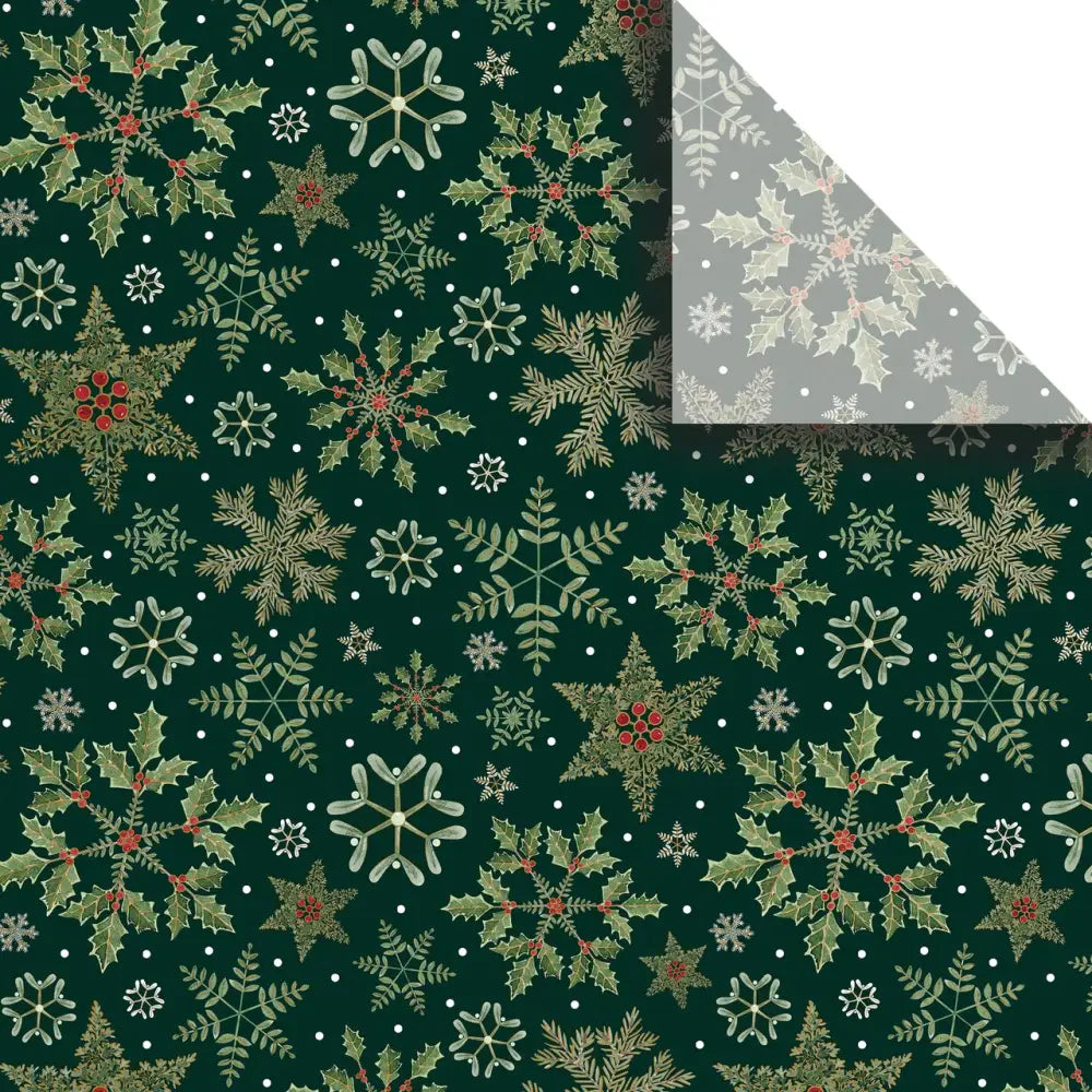 Tissue - Printed - Forest Snowflakes (Recycled Fiber)