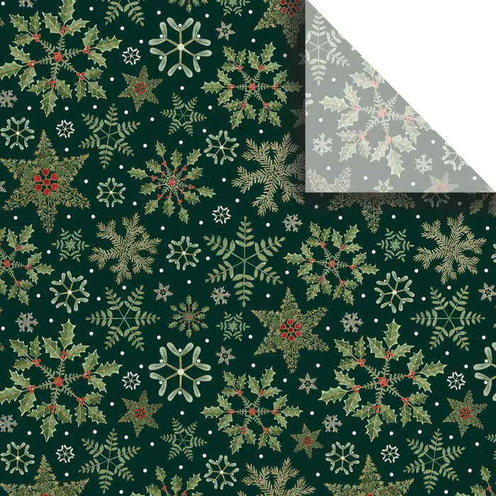 Tissue - Printed - Forest Snowflakes (Recycled Fiber)