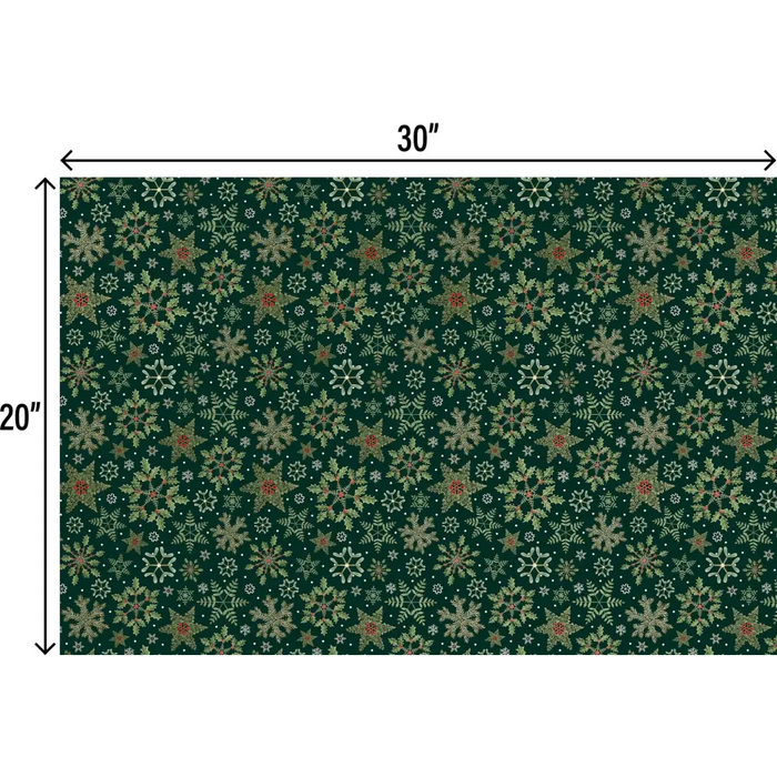 Tissue - Printed - Forest Snowflakes (Recycled Fiber)